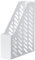 HAN Stehsammler KLASSIK, moderner Stehsammler, Prospektsänder, Unterlagenhalter, Zeitungsständer bis Format A4/C4, premium Qualität, 1600-12, weiß