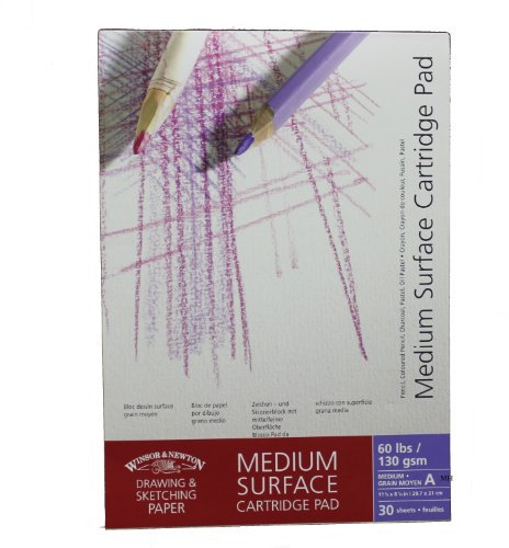 Winsor & Newton Zeichenblock, Papier, A4-30 Blatt, DIN A4-96g/m², geleimt, 30