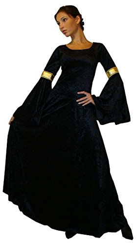 MAYLYNN 10923-M - Mittelalter Kostüm Elbentraum, Größe XL, schwarz