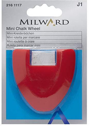 Milward Schneiderkreide-Rad, Tonbasis, rot/weiß, Einheitsgröße