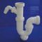 WOLFPACK 4110440 Siphon, gebogen, ausziehbar, T-31, mit Leitung für Waschmaschine, 1 1/2 Zoll