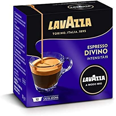 LAVAZZA - Cafe Espresso Divino - Café Capsule A Modo Mio - 100 % Arabica - 12 Capsules Compatibles Lavazza A Modo Mio®