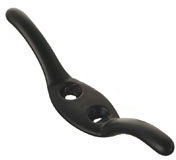 Penbrice Interiors Black Cleat Hook for Roman Corded Blinds Cord Holdfast