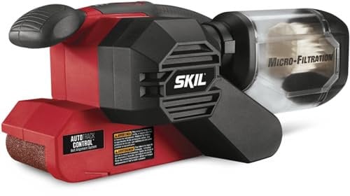 SKIL 7510-01 Fein Bandschleifer mit Druckkontrolle, 6 A, Rot, Bosch