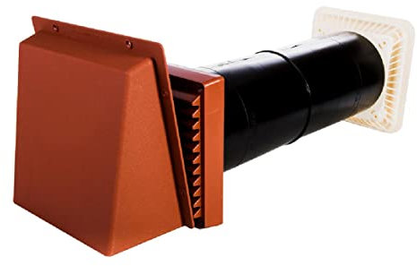 Rytons Building Products AC10LPTCWL Stove and Fire Vent with Cowl Draught Reducing, Terracotta