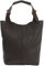 LECONI Henkeltasche Echt-Leder Vintage-Look Damentasche Handtasche für Damen Shopper für Freizeit, Büro oder Shopping Beuteltasche Frauen Ledertasche 34x35x10cm dunkelbraun LE0033-wax