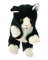 Living Puppets Handspieltier Katze aus Stoff in der Größe 33cm, W045, Schwarz/Weiß