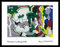 Germanposters Roy Lichtenstein Landscape with Figures and Rainbow Poster Kunstdruck Bild im Alu Rahmen in schwarz 70x90cm