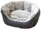 Nobby Komfort Bett oval CACHO grau / blau L x B x H: 55 x 50 x 21 cm