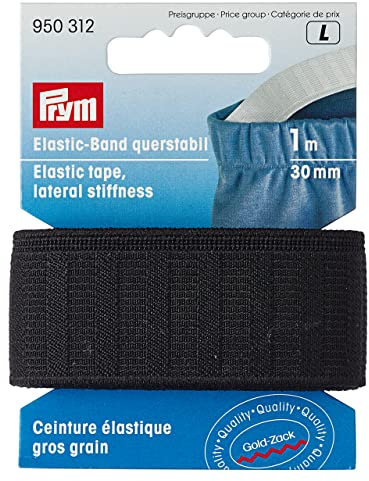 Prym 950312 Elastic-Band querstabil 30 mm schwarz