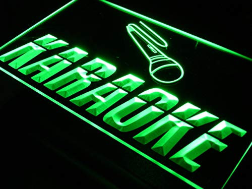ADVPRO Cartel Luminoso i099-g Open Karaoke Box Cafe Bar Pub NR Neon Light Sign