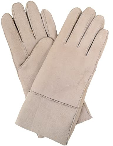 Snugrugs Handschuhe für Damen aus 100% echtem Schaffell, Grau - Grau (Mid Grey) - Größe: M