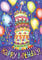 Toland Home Garden Happy Birthday, Violett