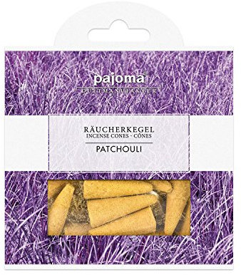 Pajoma Räucherkegel ''Sandelholz'' aus Indien,inkl. Metallhalter, 20er Pack, 10 x 10 cm
