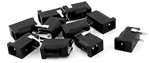 sourcing map 10pcs Connecteur de Prise d'alimentation Fiche Jack PCB Montage 3.5x1.1mm 3 Broche Femelle DC