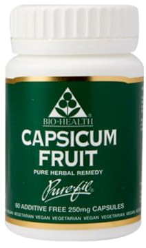 Bio-Health Capsicum 250mg, Weight & Metabolic Support, 60 Capsules | Supports Weight Management and Metabolic Function, Natural Herbal Formula, Suitable for Vegetarians and Vegans