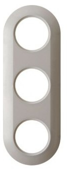 Hager Rahmen 3 Elemente Serie 1930 weiß Polar
