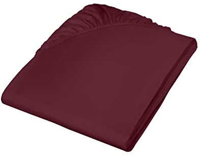 fleuresse Colours Uni-Mako-Satin-Spannbettlaken 160/200 mit Rundumgummi (mit Seitennähten)