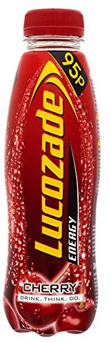 Lucozade Energy Cherry Drink 380 Ml (pack Of 24)