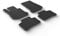 Satz Gummimatten kompatibel mit Mercedes GLC X253 2015-2022 & GLC Coupe C253 2016-2022 (T Profil 4-teilig + Montage-clips)