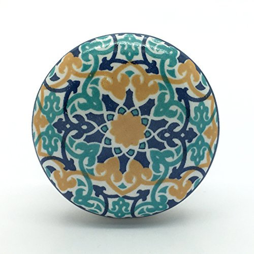 G Decor Ceramic Door Knob Vintage Shabby Chic Cupboard Drawer Pull Handle (Fate)