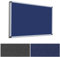 MOB Pinnwand - 7 Größen wählbar - Textil/Filz (blau), 180x120cm