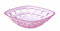 Guzzini Cestino Pane Glam/Vintage, Rosa, 24 x 24 x h6.5 cm
