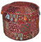 Rajasthali Indischen Vintage-osmanischen verschönert mit Stickerei & Patchwork Fuß Hocker Bodenkissen, 58 x 33 cm