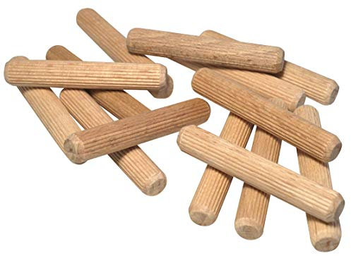 JOWE Holzdübel aus Buche 10x60mm, 100 Stk | Dübel 10 mm | 10er Riffeldübel gefertigt und verpackt in Österreich