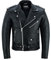 Bohmberg Giacca in pelle da uomo Giacca da motociclista Highway Marlon Brando Giacca da moto - Giacca da turismo in vera pelle pieno fiore Nero - M