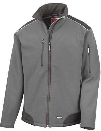 Ergebnis r124 a Ripstop Softshell Workwear Jacke XL grau/schwarz