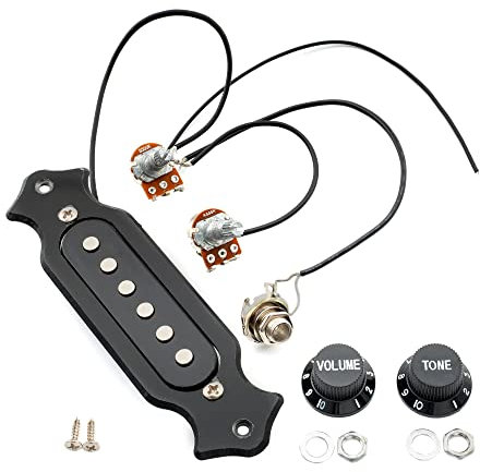 Musiclily Kit micro avec boutons jack et condensateur pour guitare acoustique