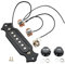 Musiclily Vorverdrahteter Gitarren Sound Hole Single Coil Pickup Kabelbaum Kit für 6-saitig Gitarre, Schwarz