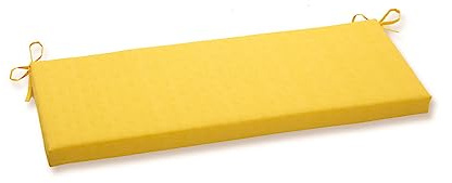 Pillow Perfect Outdoor/Indoor Fresco Bankauflage/Schaukelauflage, Polyester, gelb, 1 Count (Pack of 1)