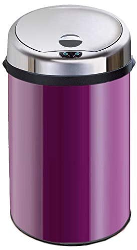 Inmotion 30L Purple Stainless Steel Auto Automatic Sensor Kitchen Waste Dust Bin