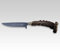 Linder Trachtenmesser Tradition, rostfr, Rehkrone, Weidmannsheil 10 cm