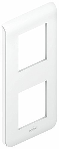 Legrand LEG78822 Plaque programme Mosaic 2 Modules vertical Blanc