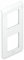 Legrand LEG78822 Plaque programme Mosaic 2 Modules vertical Blanc