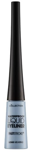 Collection Cosmetics Fast Stroke Eyeliner, Quick Drying Formula, 4ml, Waterproof Black