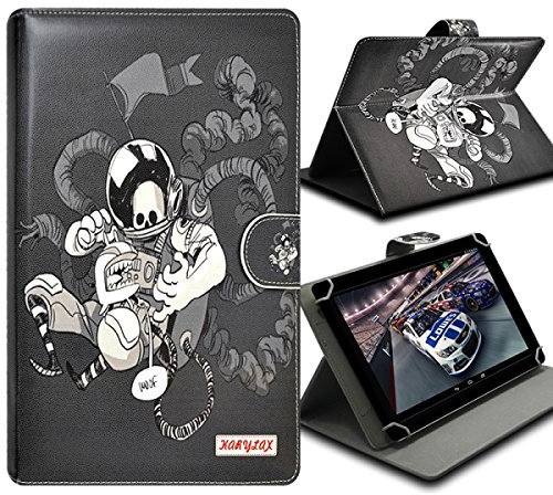 Seluxion – Custodia universale a libro, funzione supporto con motivo ZA02 per tablet Asus Google Nexus 7 2013 da 7