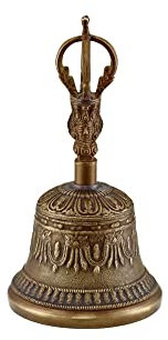 Sonic Energy Handgefertigte Tibetische Glocke – 700 g – Ghanta aus Gusslegierung – Für Meditation und spirituelle Rituale (B-XL)