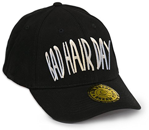 Unisex Baseball Snap Back Cap Flexfit Bad Hair Day Kappe Hut Mütze Caps Snapback (L/XL, BHD)