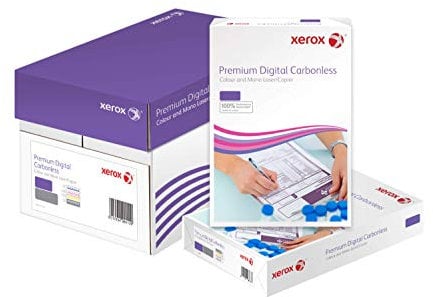 Xerox 003R99108 Premium Digital Selbstdurchschreibepapier, 3 fach-Satz, vorsortiert Karton mit 5 Pack, weiß/gelb/rosa