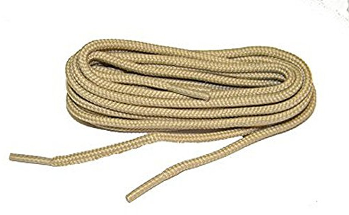 Collonil 1 Paar Schnürsenkel - rund - dünn - Ø 2,0 mm Längen (60 cm, Hellbraun)