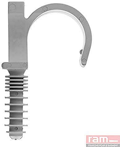 Ram - Ramclip Simple, 16mm, Gris, Seau de 100