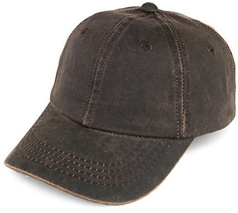 Dorfman Pacific Baseball Cap aus verwitterter Baumwolle - Braun - Einheitsgröße