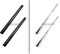 2x Chrom Verlängerungsrohr, Saugrohr für Nilfisk Serie AERO z.B. AERO 21, 26 ... NW35 / 2 x 530mm von Microsafe®