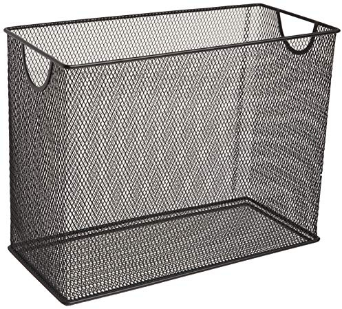 U Brands Hängeregistraturenhalter, Drahtgeflecht, Briefgröße, 31,5 x 24,2 x 14 cm, Schwarz – 457U00-06