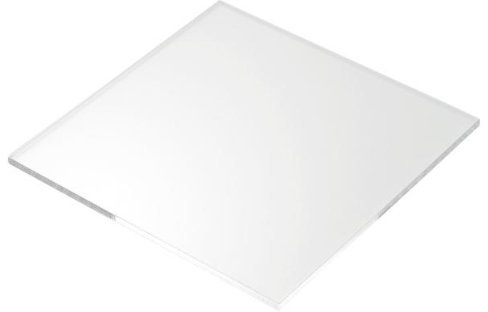 Acryl-Scheibe aus Plexiglas, Größe A4: 297 x 210 mm, 10 mm dick, klar, Verglasungsrahmen aus Sicherheitsglas