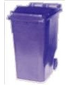 Wheelie Bin - Blue - 360L-Free Delivery to Mainland, England and Wales